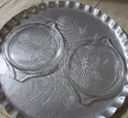 Lids for small Pyrex casseroles 6 inch clear glass set of 2 good condition