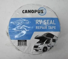 Canopus RV Seal Repair Sealant Tape White 4"x50' Roll Waterproof 40 Mil C-00219