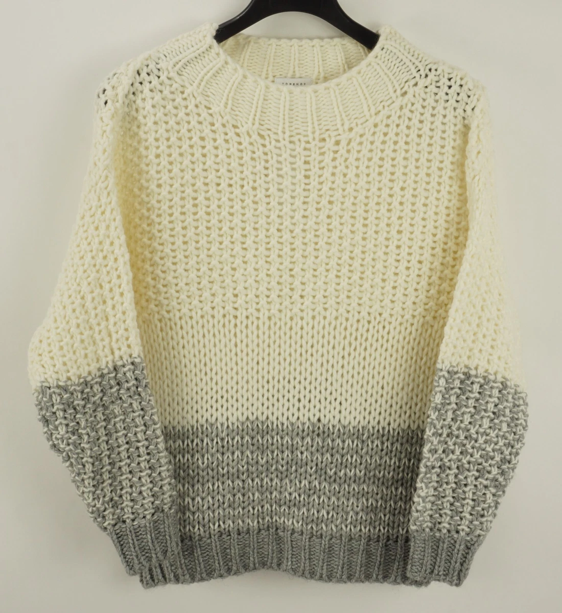 Topshop colorblock top knit pullover