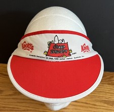 Vintage Camp Snoopy Knott s Berry Farm Visor, Peanuts, Schultz, Woodstock RARE