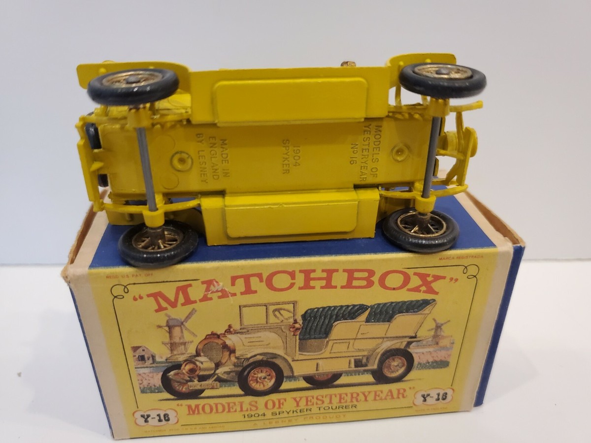 MATCHBOX LESNEY MODELS of YESTERYEAR #Y-16a 1904 SPYKER In Box | eBay