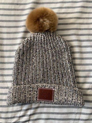 Melon Black Speckled Pom Beanie | eBay