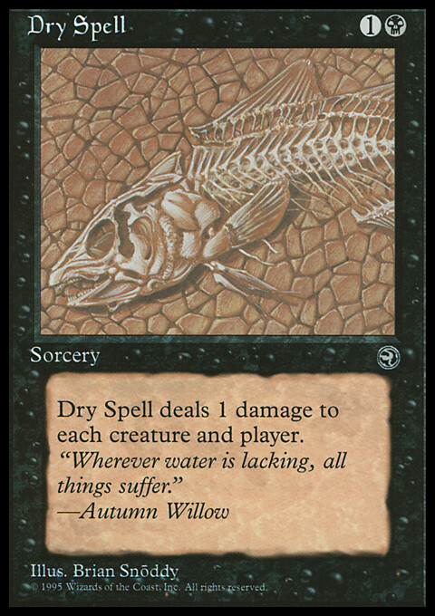 Magic the Gathering MTG Dry Spell (46a) Homelands   LP