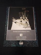 1979 CARLO MORETTI GLASS ART DESIGN MURANO VENICE VINTAGE ADVERTISING