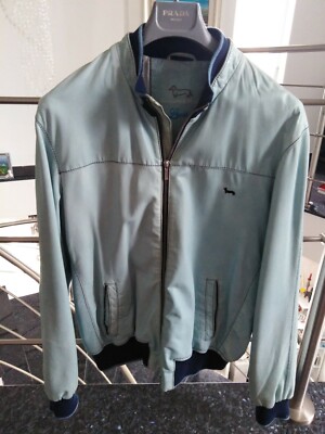 HARMONT&BLAINE Giubbino pelle Uomo celestino taglia 2XL pezzo unico  OCCASIONE