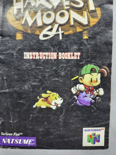 Harvest Moon 64 ~ N64 Nintendo 64 nur Anleitung ~ Instruction Booklet selten Vintage - Bild 5 von 6