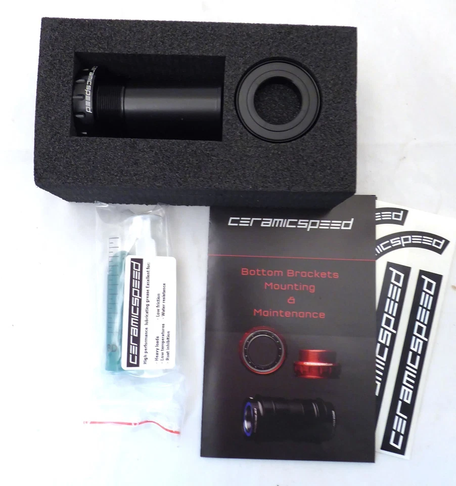 CeramicSpeed BSA Road Bottom Bracket English Thread, 68mm, 24mm Spindle, Black  - Image 2 of 2