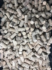 New Wine Corks for Crafting. All Natural, Printed Mark for Arts, Crafts, Decor.