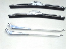 1956 56 Ford Truck 11 Inch Wiper Blades Stainless Arms F100 F250 New 