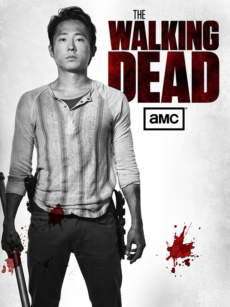 The Walking Dead Glenn Zombie Art Print Poster - AMC Wall Decor Gift