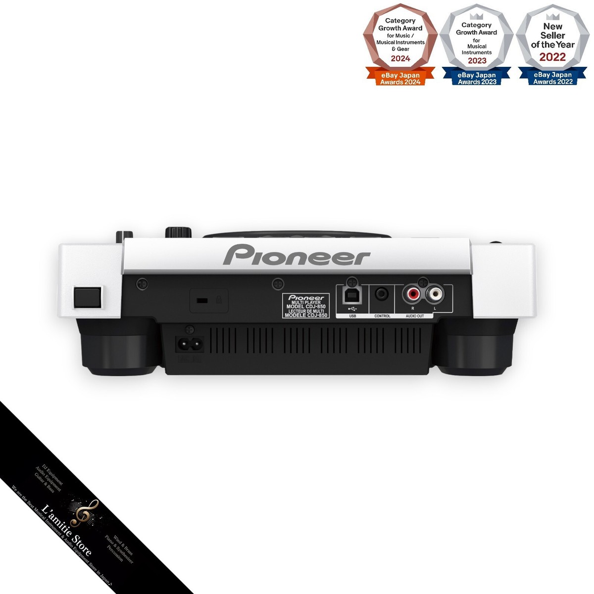 Pioneer CDJ-850-W Limited White DJ Multi Player Digital Turntable