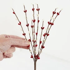 Factory Direct Craft Set of 12 Hand Wrapped Burgundy and Cream Colored Pip 