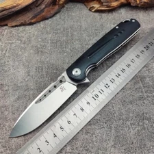 Sitivien Eafengrow ST131 Folding Knife Real D2 G10 Micarta Pocket Survival EDC