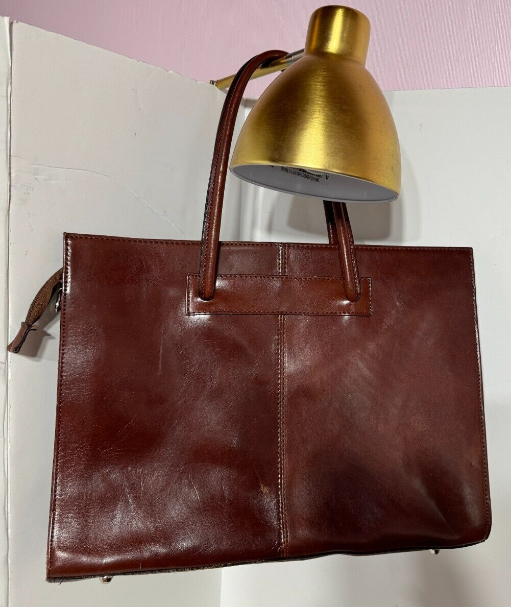 Genuine Leather Borse in Pelle Made in Italy Brown