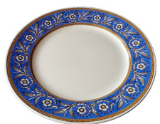 antiker Villeroy & Boch Mettlach Ella blau Sp...