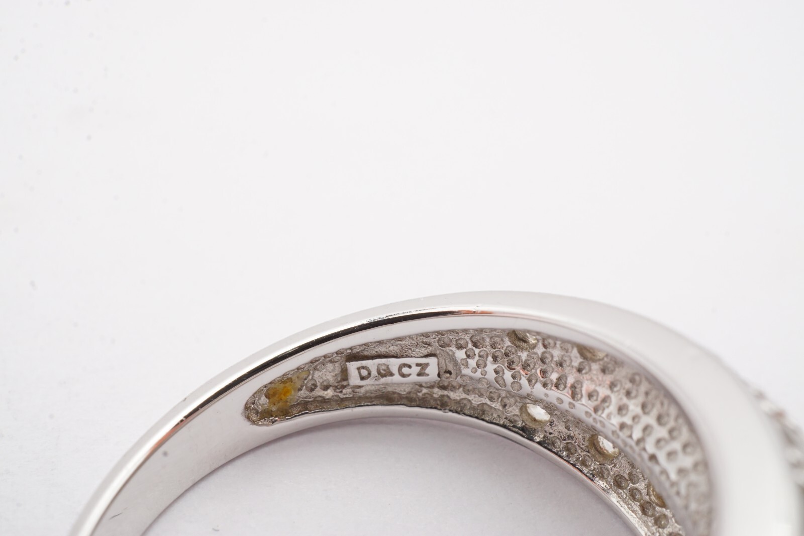 Diamonique Sterling Silver 925 Cubic Zirconia Ring Size 7 L9