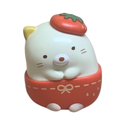 NEKO - Sumikko Gurashi Strawberry hat Mascot Capsule Toy Gacha
