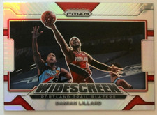 2021-22 Panini Prizm Widescreen Prizm Silver #6 Damian Lillard Blazers
