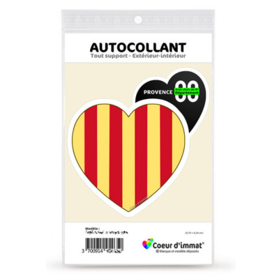 Aufkleber Sticker Herz Ich liebe die Provence Dépt - Wappen