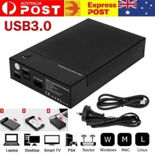 2.5/3.5 inch SATA External USB 3.0 Hard Drive Enclosure Caddy Case HDD Disk