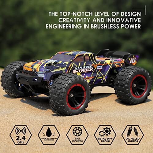 Brushless RC Car 16890A 1/16 Scale 4X4 Fast Remote Control Truck 16890a