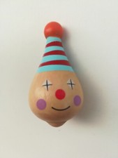 Toupie Clown En Bois massif JOUET TRADITIONNEL