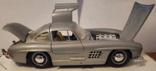 1/24 Diecast BURAGO 1954 Mercedes Benz 300SL Gullwing Silver B3