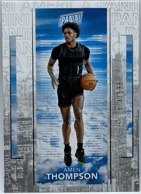 AMEN THOMPSON 2023 Panini National Silver Pack  #'d /599