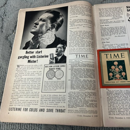 Time The Weekly News Magazine Carl Sandburg Volume XXXIV No 23 December 4 1939 - Picture 6 of 16