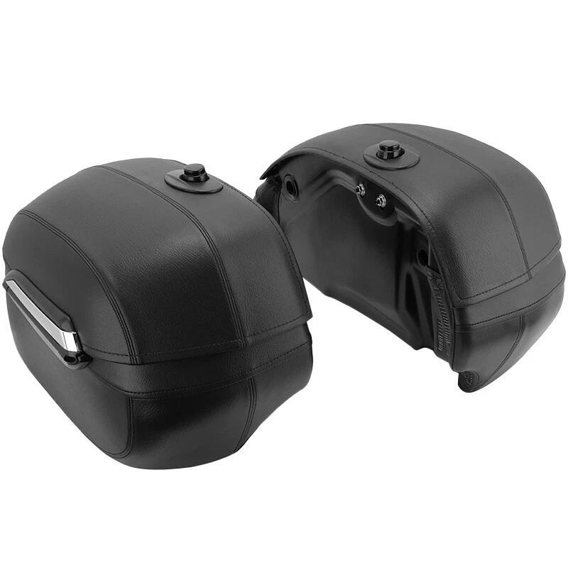 Hard Bags Saddlebags & Heavy Duty Mounting Kit For Honda Classic VTX1800 VTX1300 - Image 4 of 4