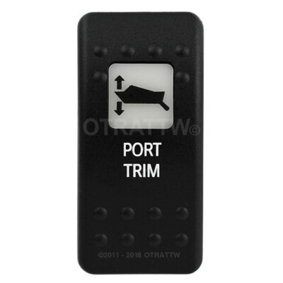 OTRATTW Carling Technologies Contura II Rocker only, PORT TRIM, WHITE LENS