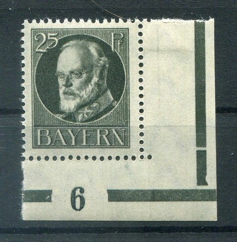 Bayern Plate Number 6 Of 98 Unconditionally ** MNH Postfrisch (78650)