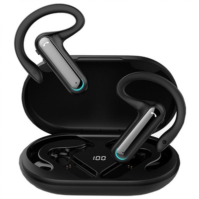 EAR-HOOK TWS EARPHONES WIRELESS BLUETOOTH EARBUDS EAR HOOK TRUE MIC for TABLETS