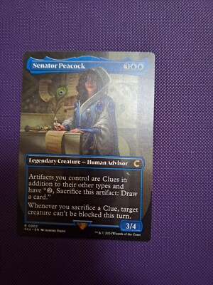MTG Ravnica: Cluedo Ed.-Senator Peacock-Borderless-Ex-Magic the Gathering 