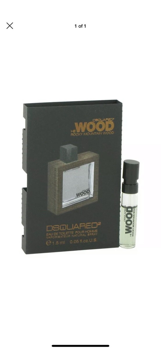 2 X He Wood Rocky Mountain Wood by Dsquared2 0.05 oz Vial (sample