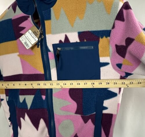 Patagonia Synchilla Full Zip Fleece Jacket Women Medium Frontera Marble Pink NWT - Picture 11 of 13
