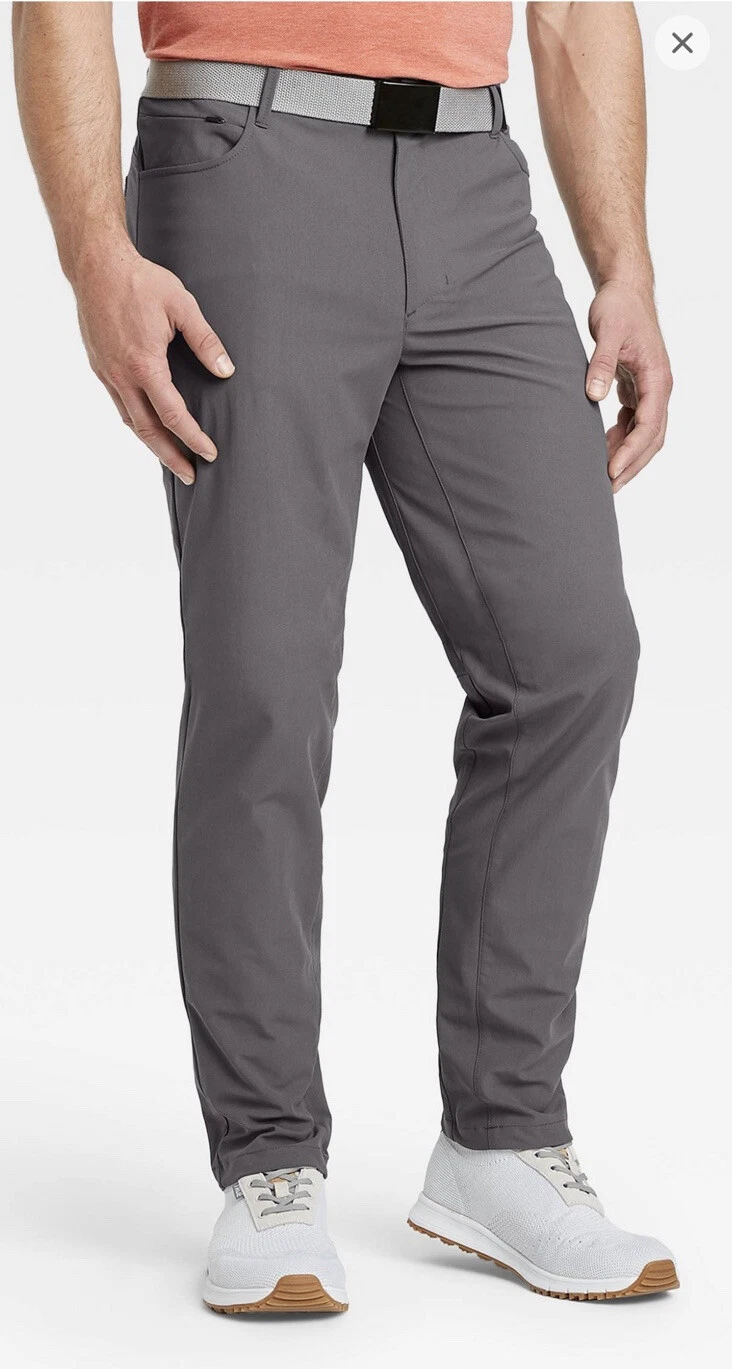 Men's Golf Pants Size 30x32 All in Motion Dark Gray Moisture Wicking Retail $40