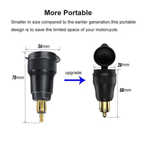 Do Bmw-Dual Usb Ładowarka-Hella-Din Wtyczka Gniazdo Adapter Motocykl Hot./Nowy - Zdjęcie 10 z 21