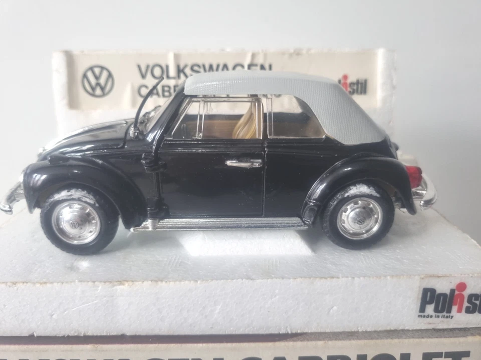 Coche modelo diecast vintage Polistil 1:25 Volkswagen Beetle Cabriolet 1303 Foto 2 de 4