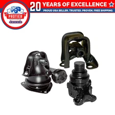 Fits 1994-1997 Honda Accord 2.2L Motor Mount Set w/Solenoid Valve for AUTO 3PCS