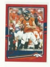 2020 Donruss Drew Lock Red Press Proof SP Photo Variation