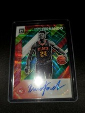 🔥 2019-20 Rated Rookie Bruno Fernando Signature Series Green Wave w/ LOT!!📈