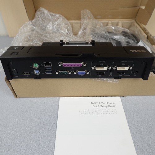 Dell Docking E-Port Plus K09A y línea de fuente de alimentación nuevo - Imagen 4 de 10