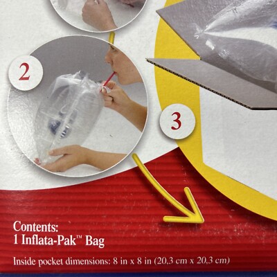 2-Pack 3M INFLATA-PAK Air Cushion Packaging Pocket Shipping