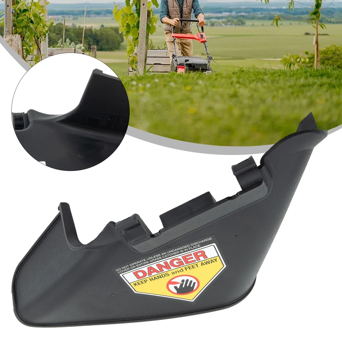 Side discharge chute for 2024 craftsman push mower