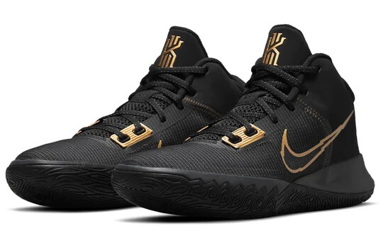 Size 10 - Nike Kyrie Flytrap 4 Black‎ Metallic Gold Nike Kyrie Flytrap 4 Black Metallic Gold CT1972-005  main image 4