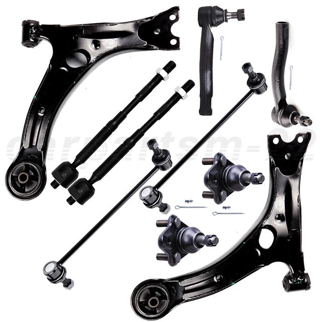10x Front Control Arms Tie Rods Suspension Kit For 20032008 Toyota