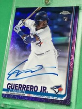 VLAD GUERRERO JR 2019 Topps Chrome AUTO RC /250 Purple Refractor Signed SUPER
