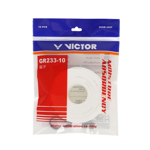 Victor Tennis Badminton Overgrip Racket Racquet Tape 10GripsRoll White GR233-10 8590₽