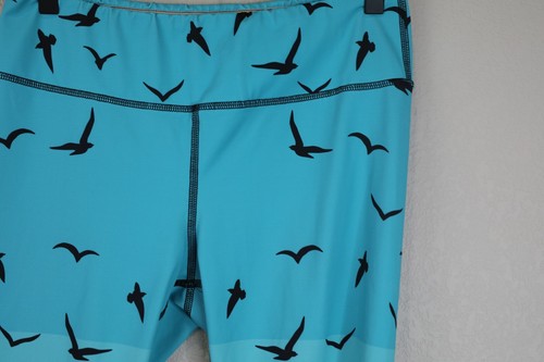 Mara Hoffman Active Womens Capri Leggings Size L Bird Mountain Print Multicolor - Picture 8 of 15